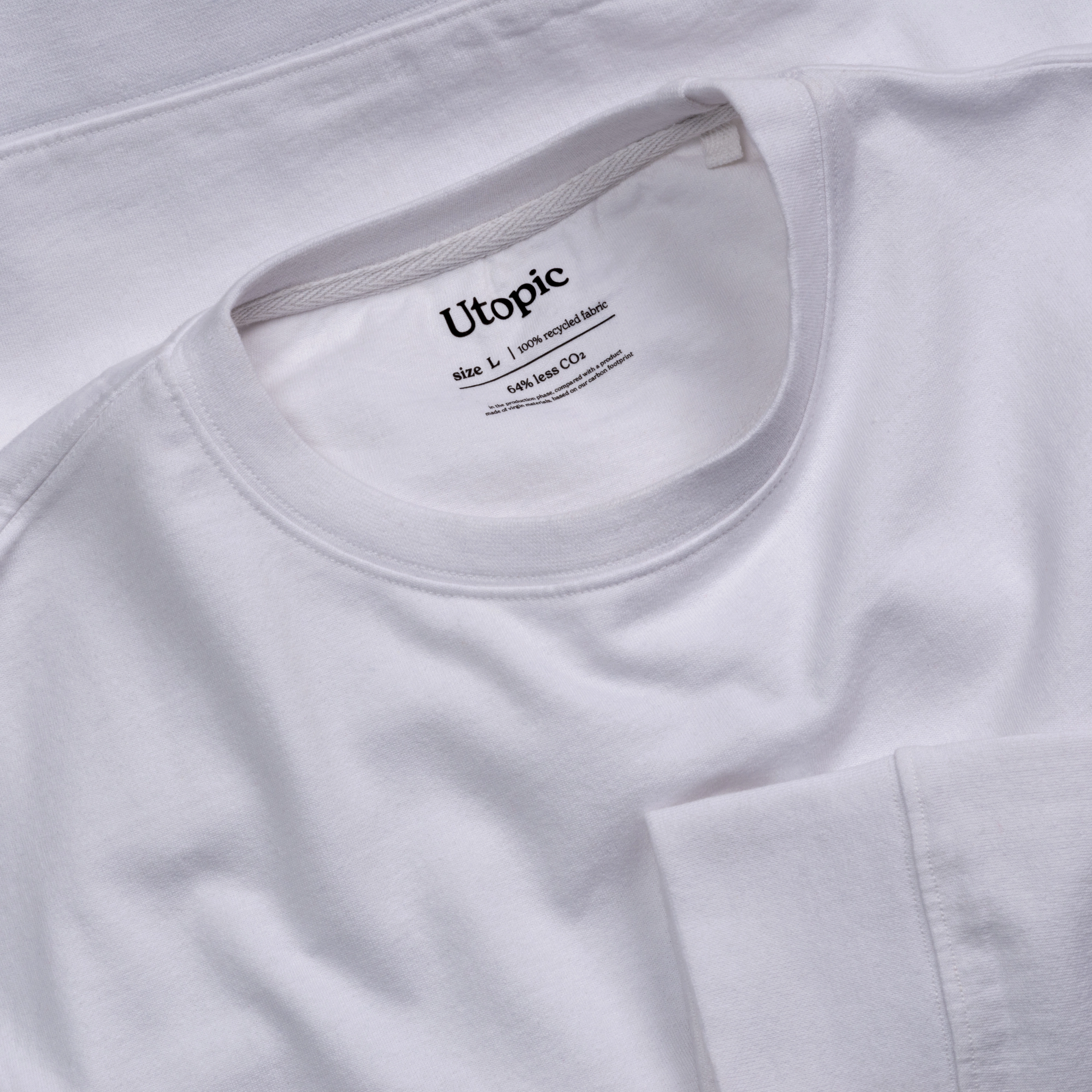 Immagine Felpa girocollo 100% tessuto rigenerato