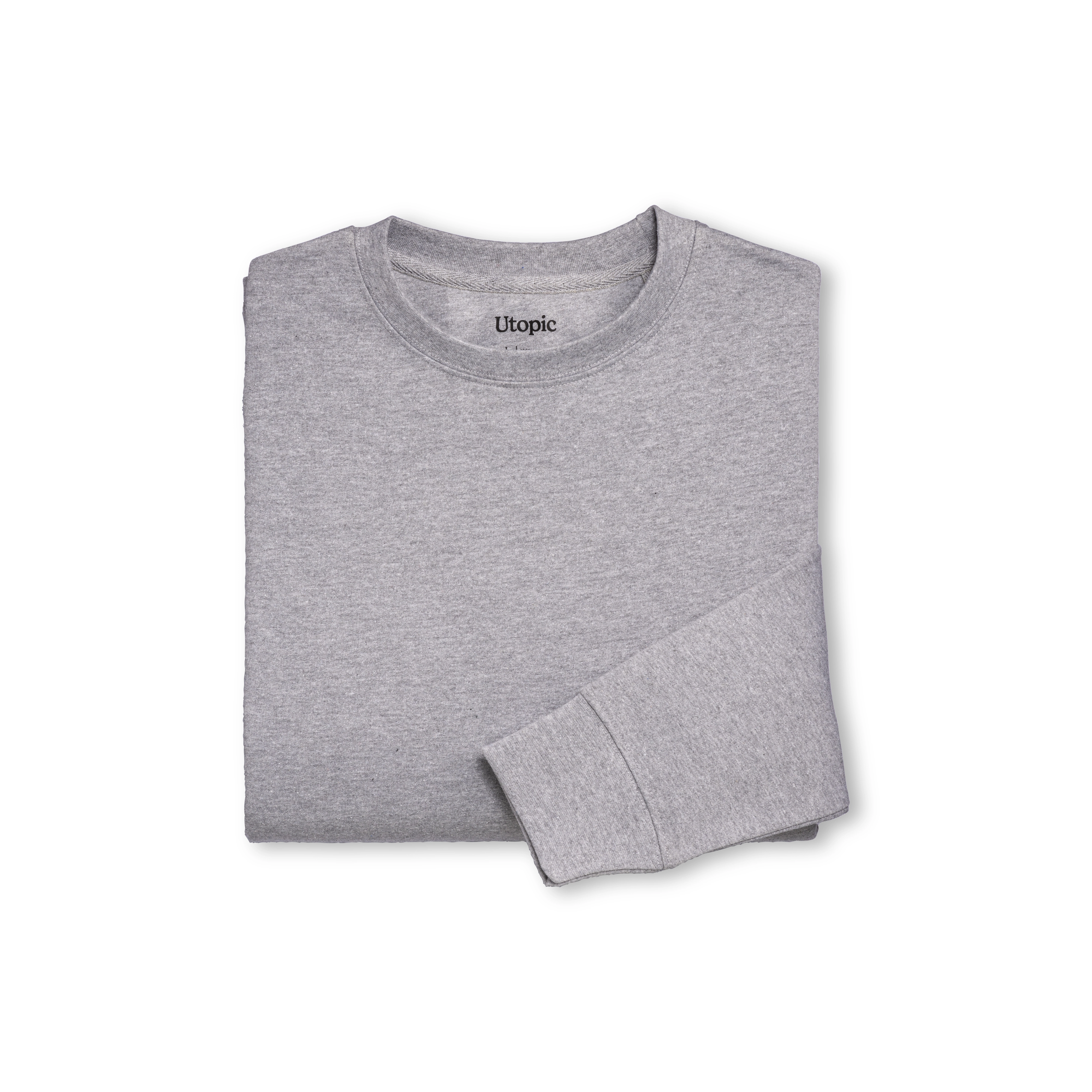 Immagine Felpa girocollo 100% tessuto rigenerato