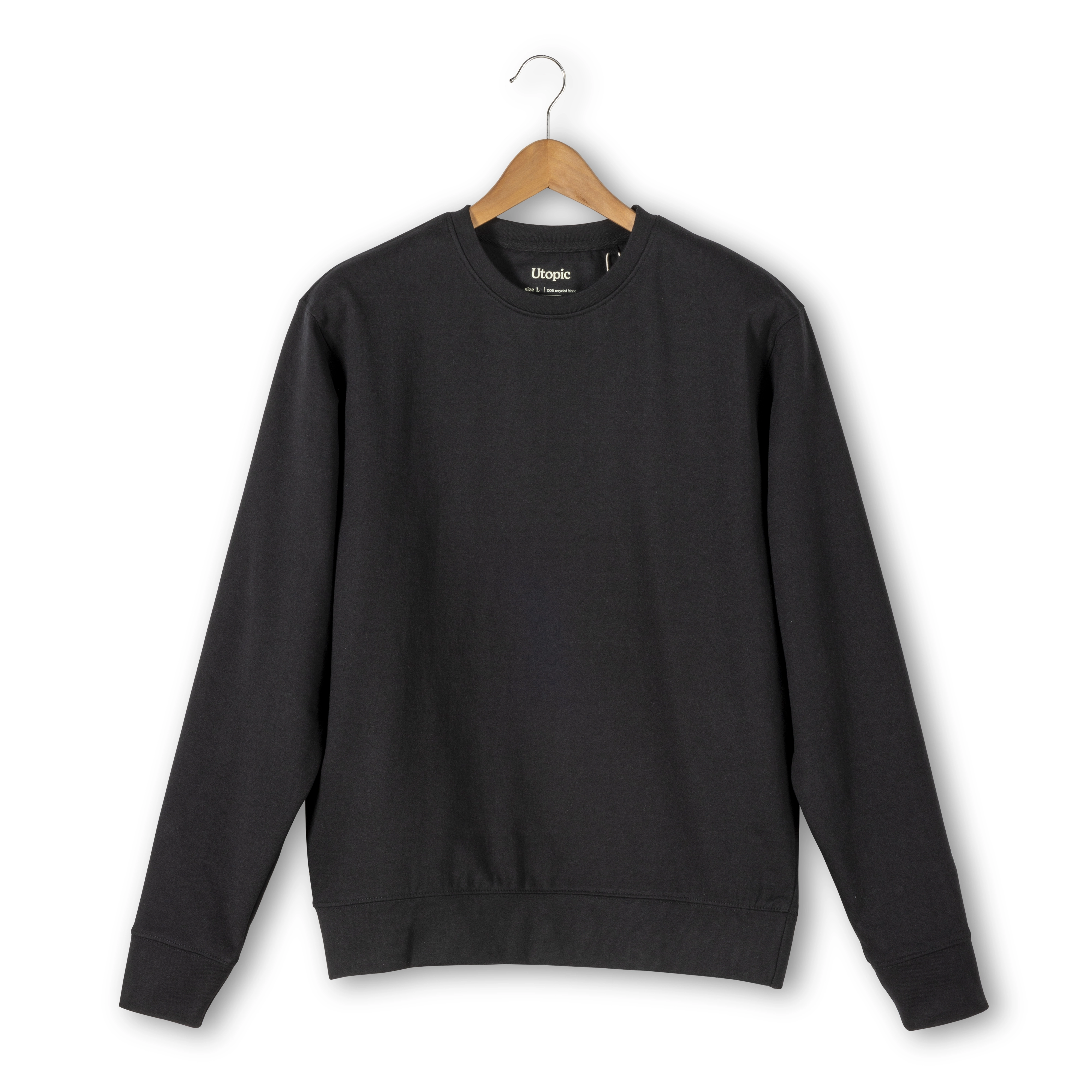 Immagine Felpa girocollo 100% tessuto rigenerato