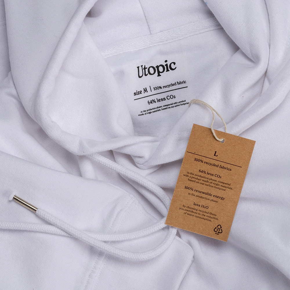 Immagine Felpa con cappuccio 100% tessuto rigenerato