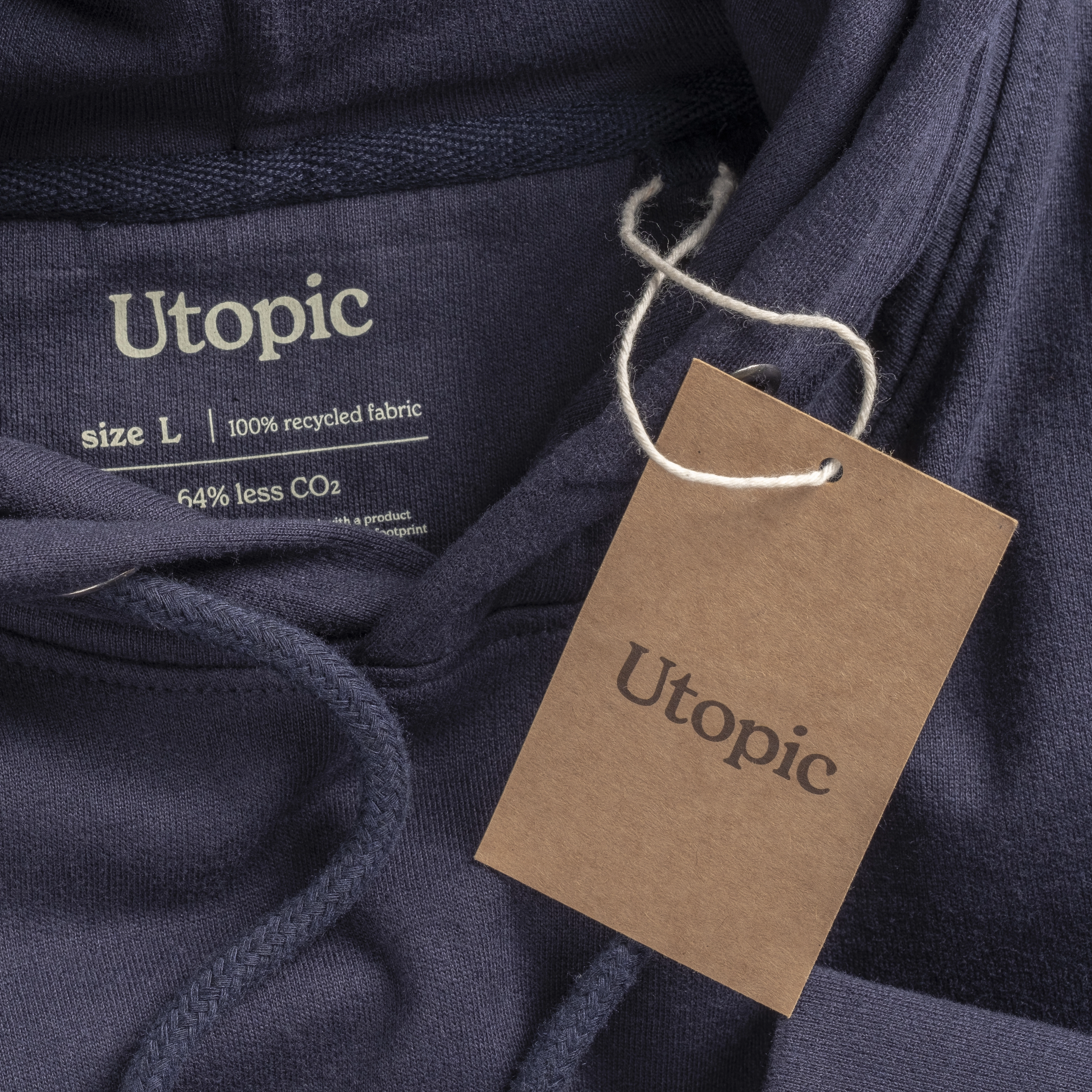 Immagine Felpa con cappuccio 100% tessuto rigenerato