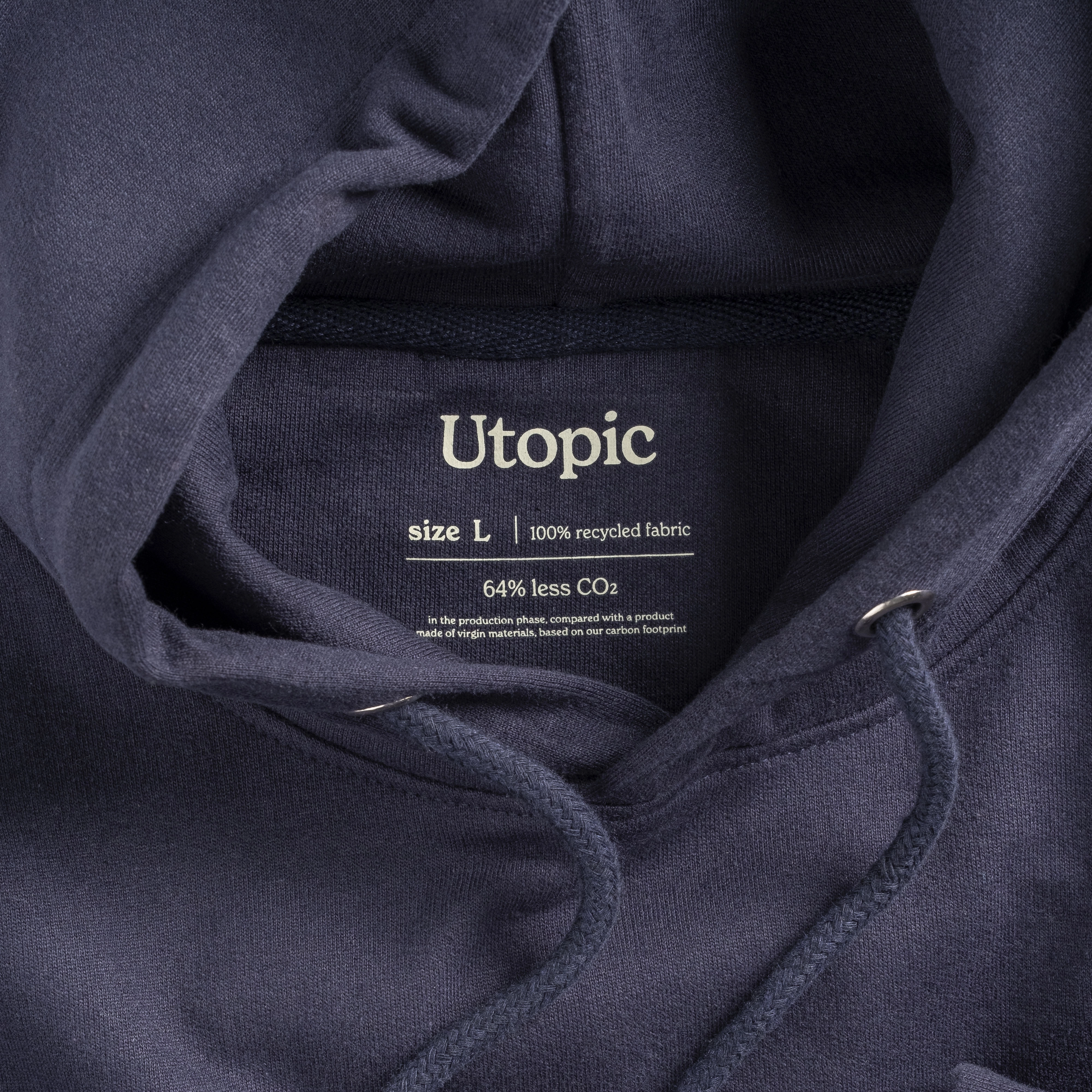 Immagine Felpa con cappuccio 100% tessuto rigenerato