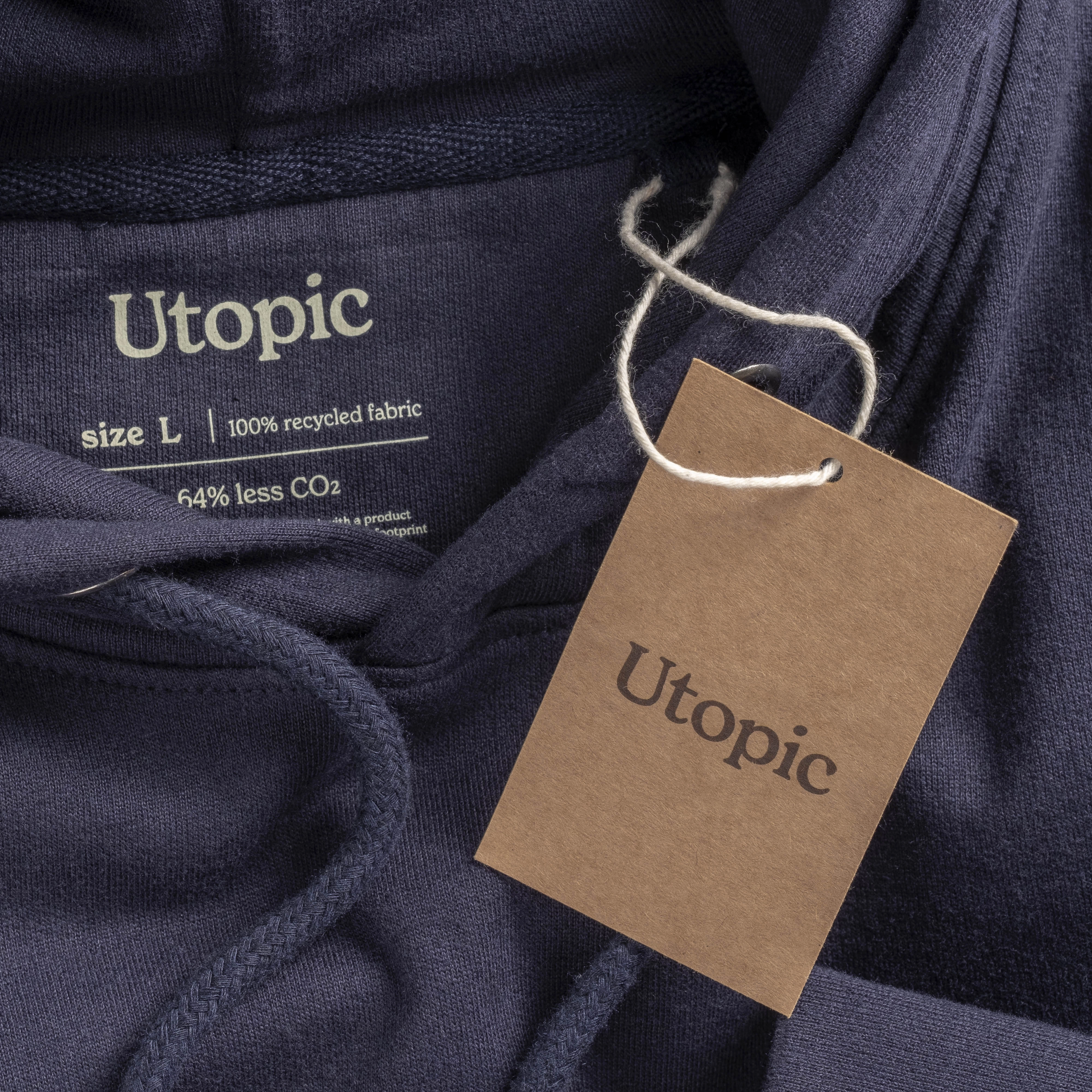 Immagine Felpa con cappuccio 100% tessuto rigenerato