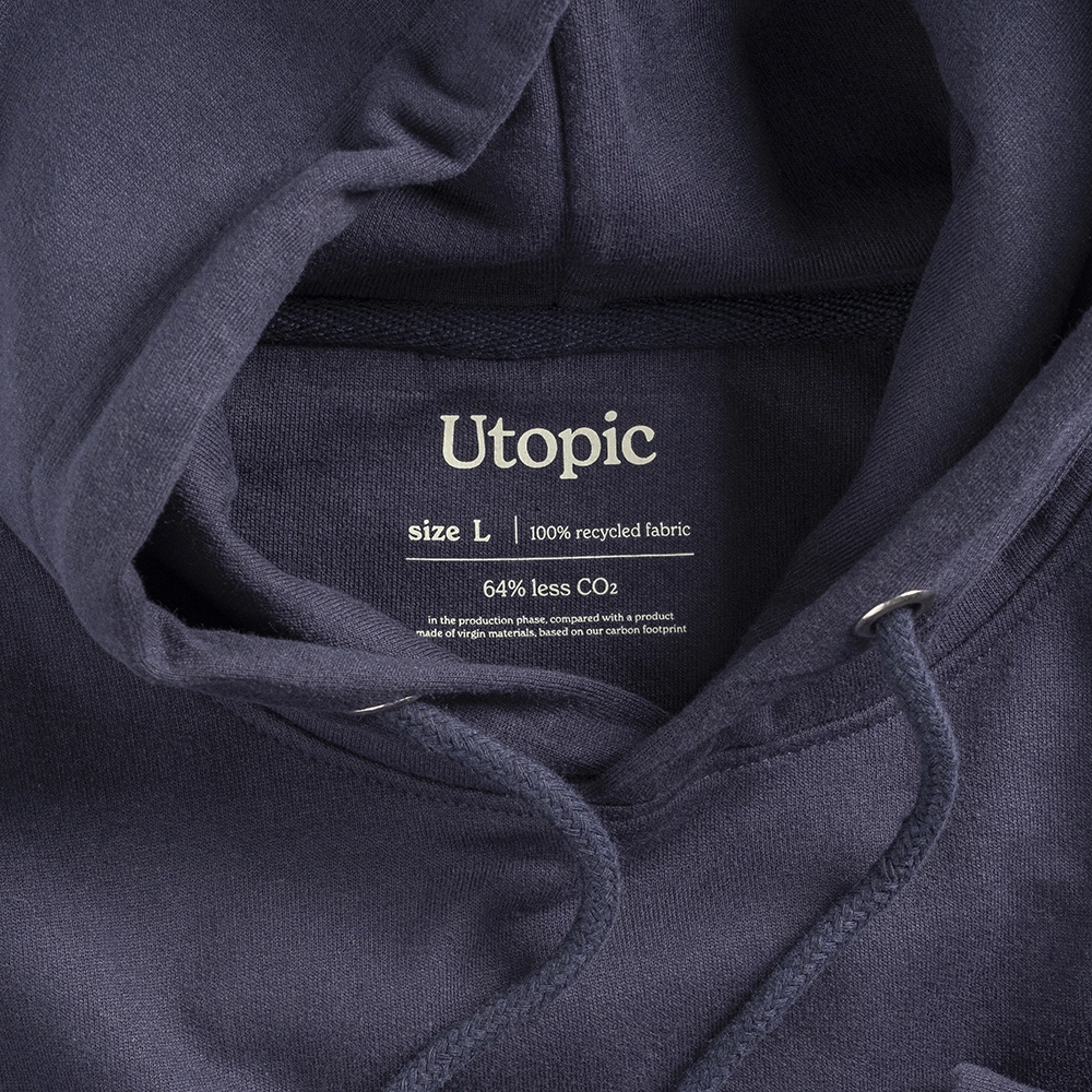 Immagine Felpa con cappuccio 100% tessuto rigenerato