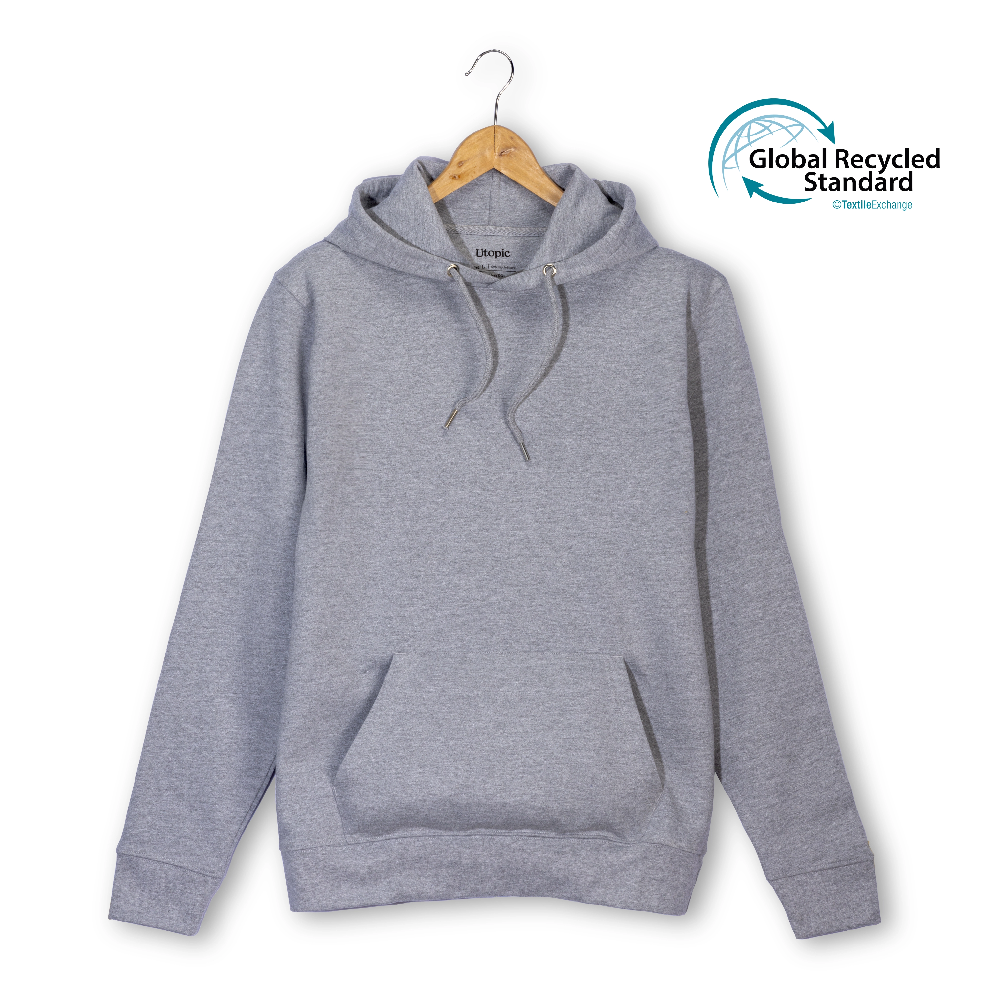 Immagine Felpa con cappuccio 100% tessuto rigenerato