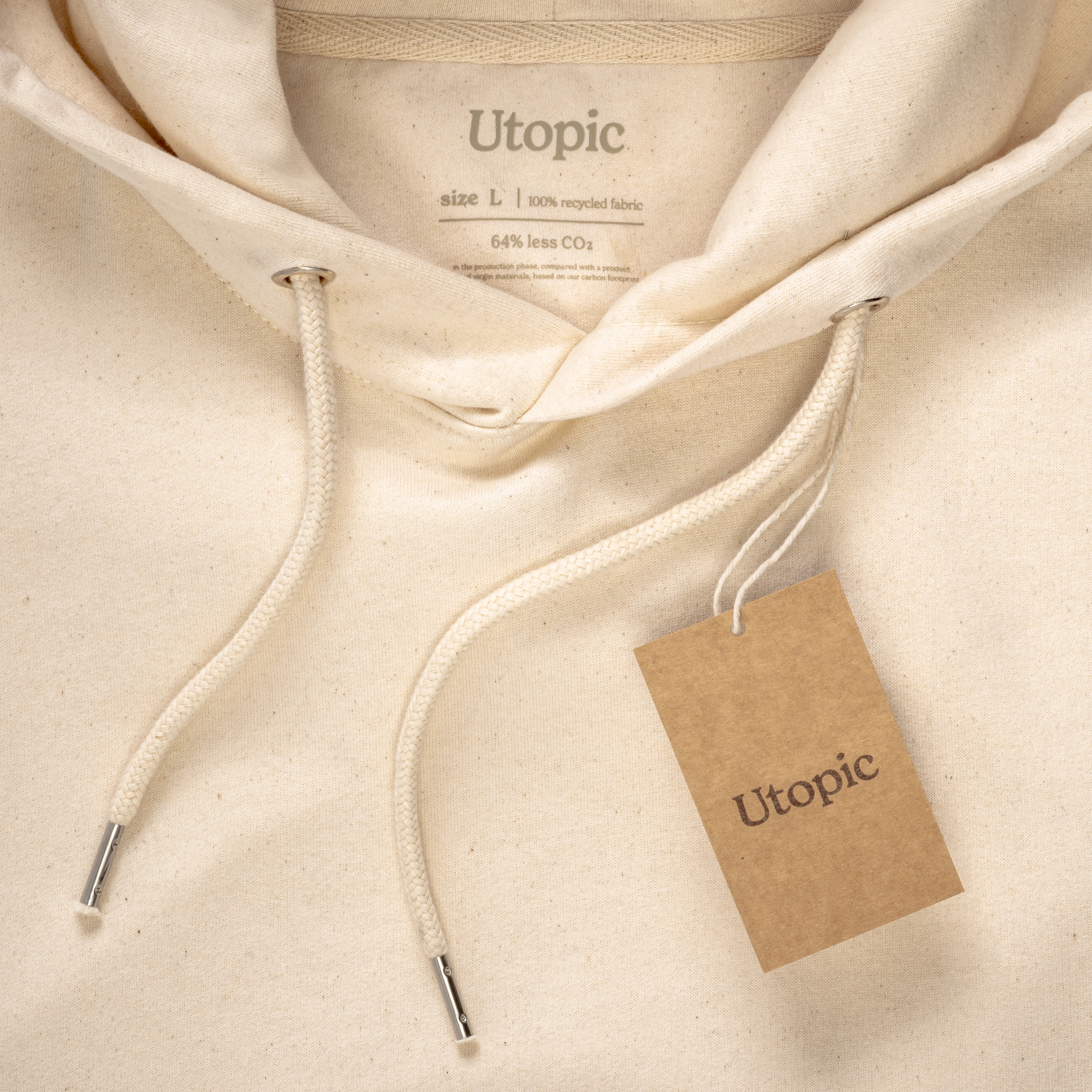 Immagine Felpa con cappuccio 100% tessuto rigenerato