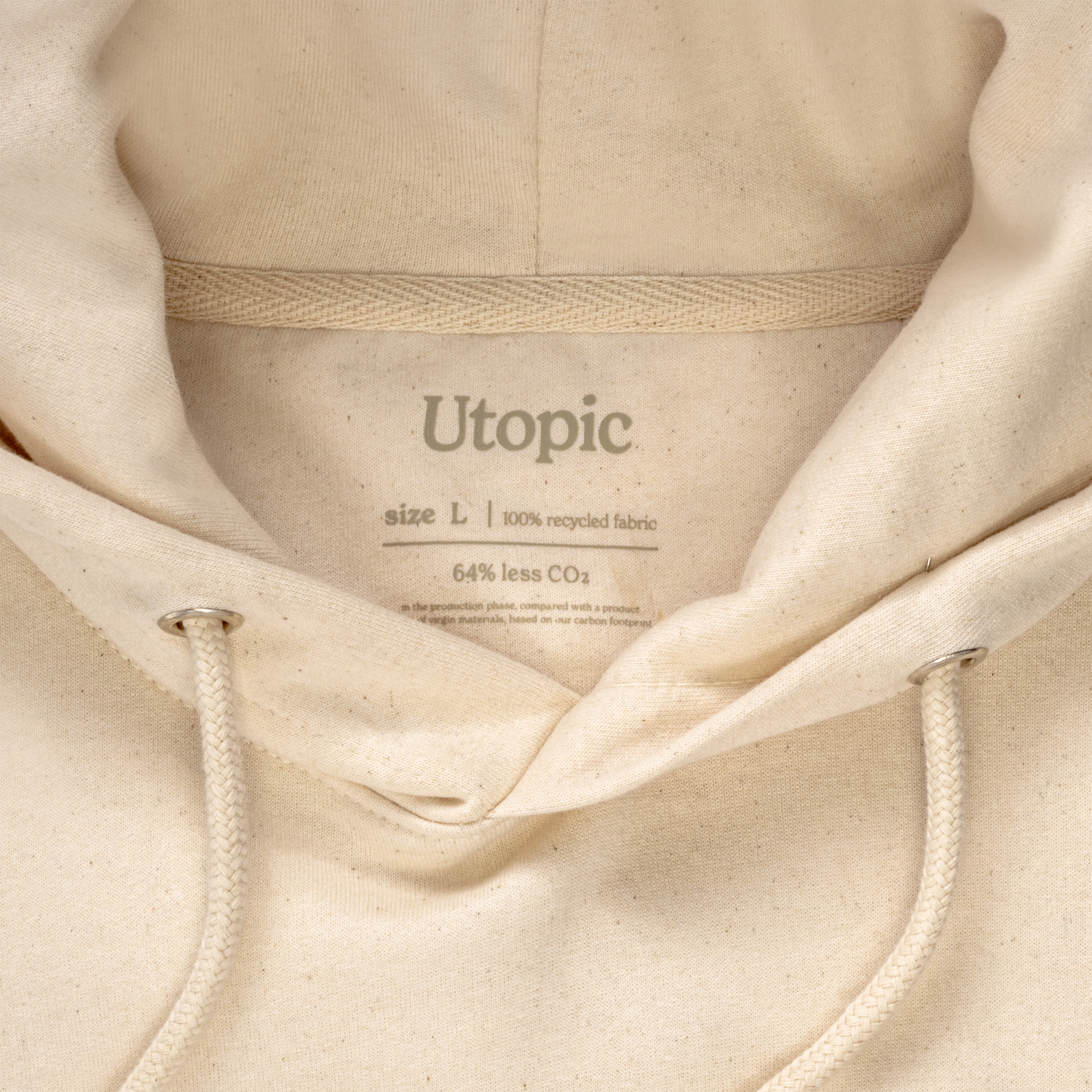 Immagine Felpa con cappuccio 100% tessuto rigenerato