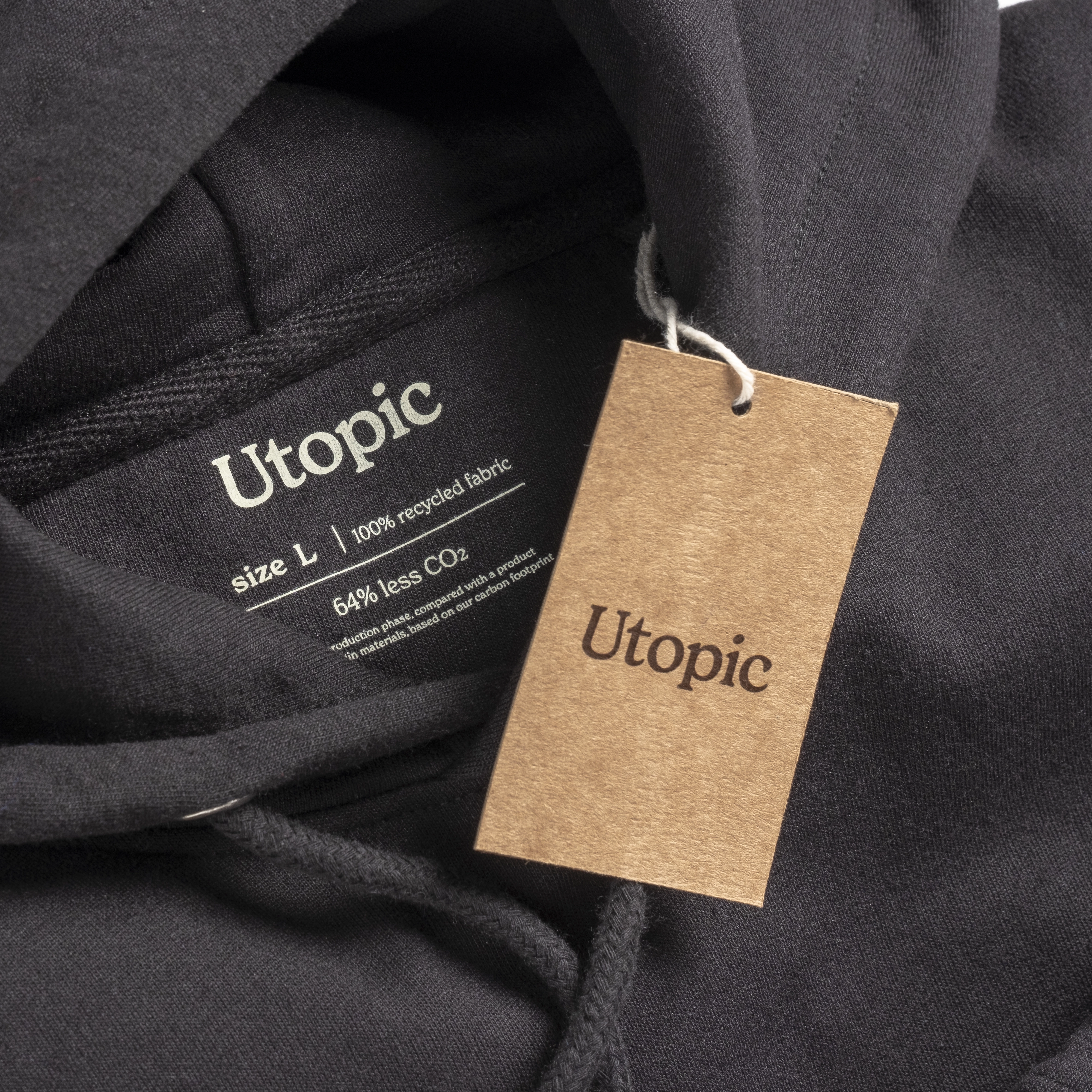 Immagine Felpa con cappuccio 100% tessuto rigenerato