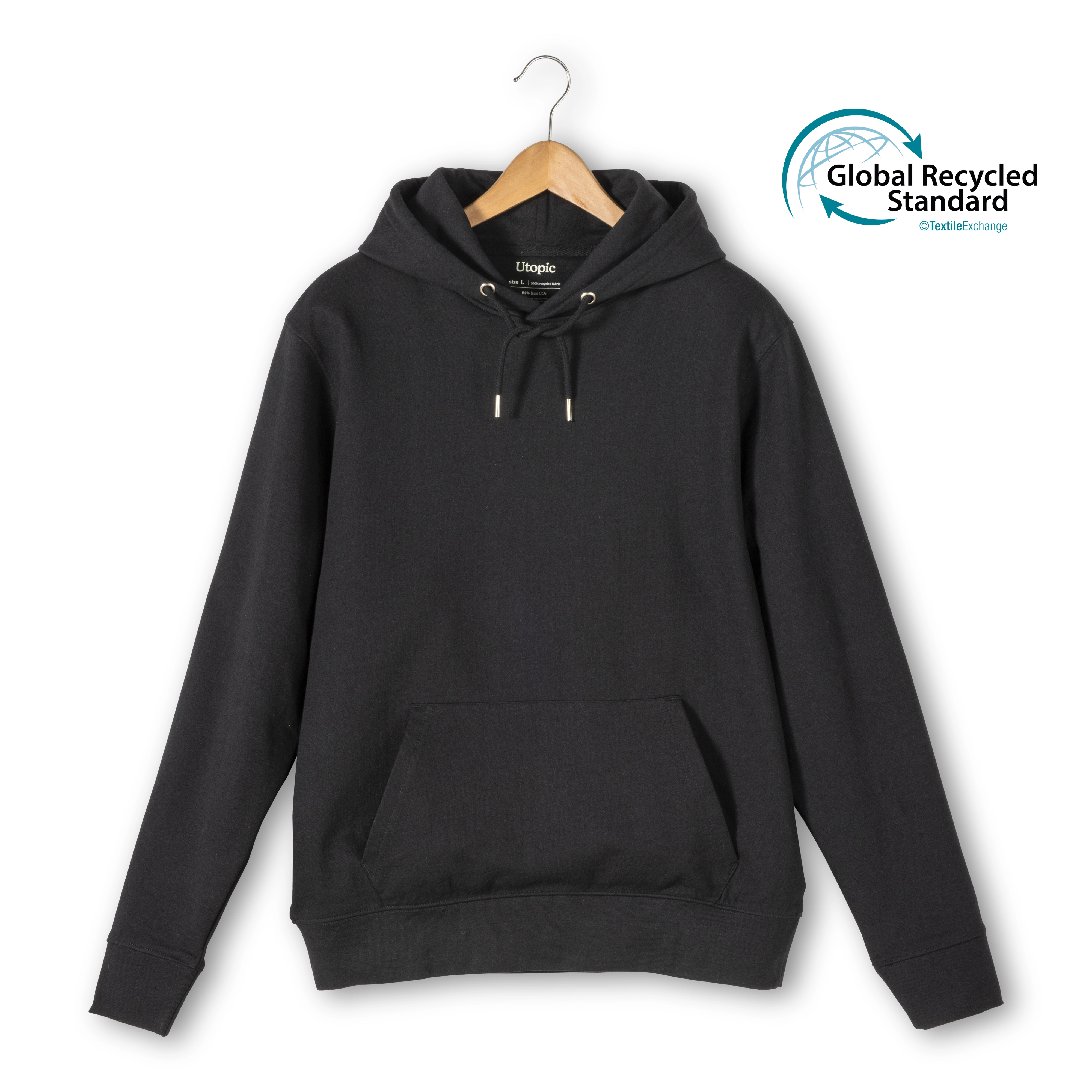 Immagine Felpa con cappuccio 100% tessuto rigenerato