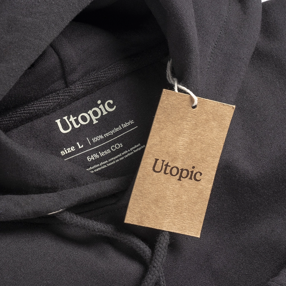 Immagine Felpa con cappuccio 100% tessuto rigenerato