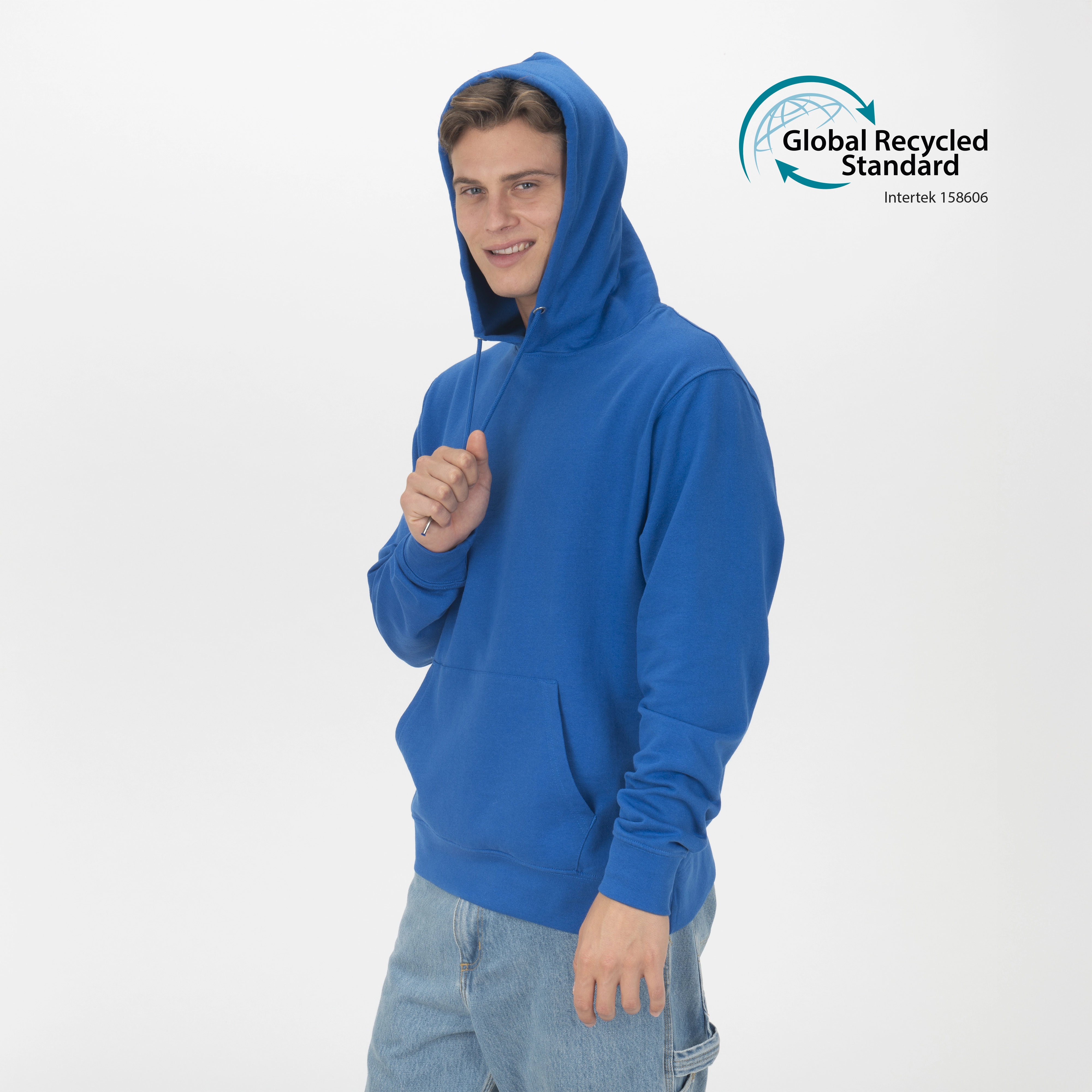 Immagine Felpa con cappuccio 100% tessuto rigenerato