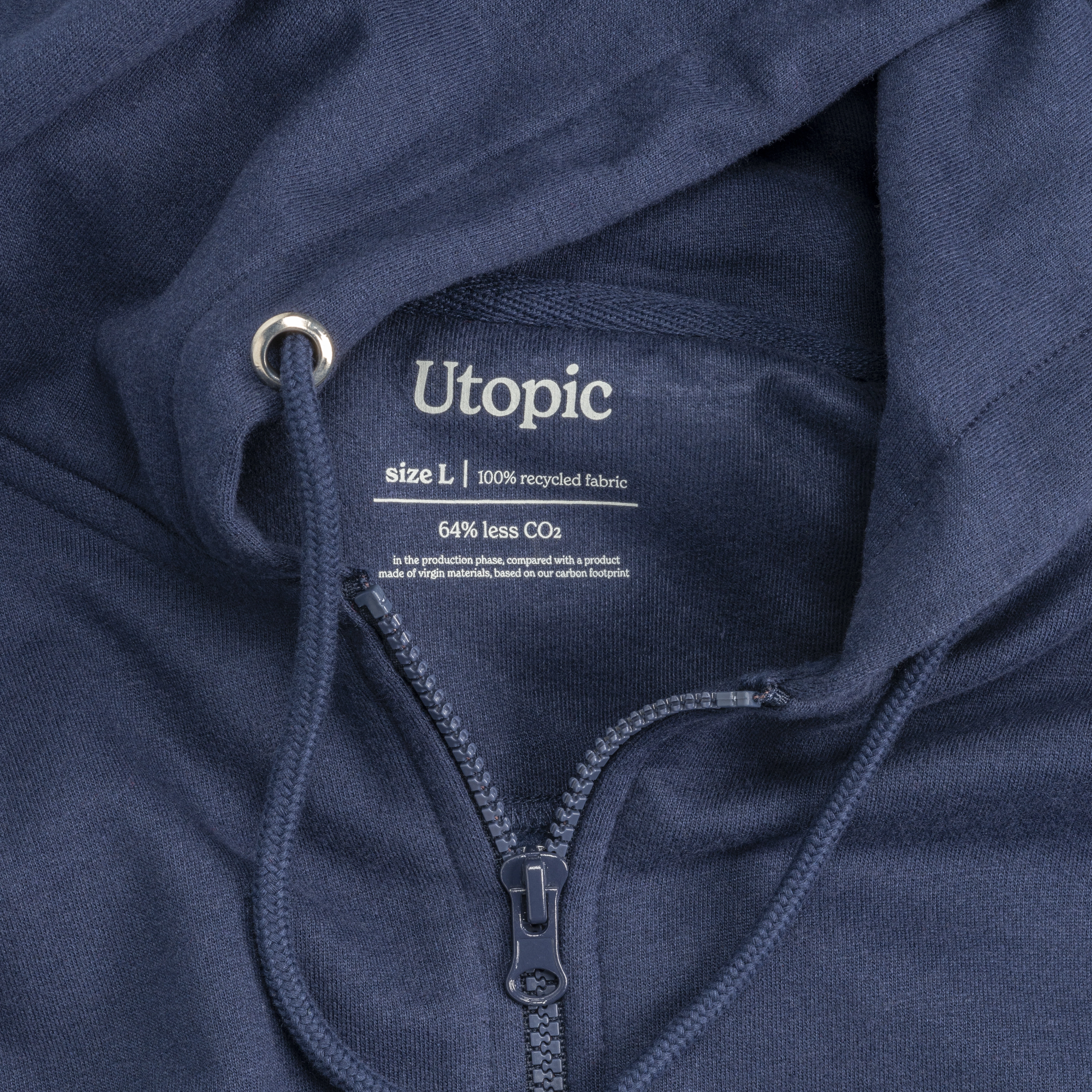 Immagine Felpa con cappuccio unisex 100% tessuto rigenerato