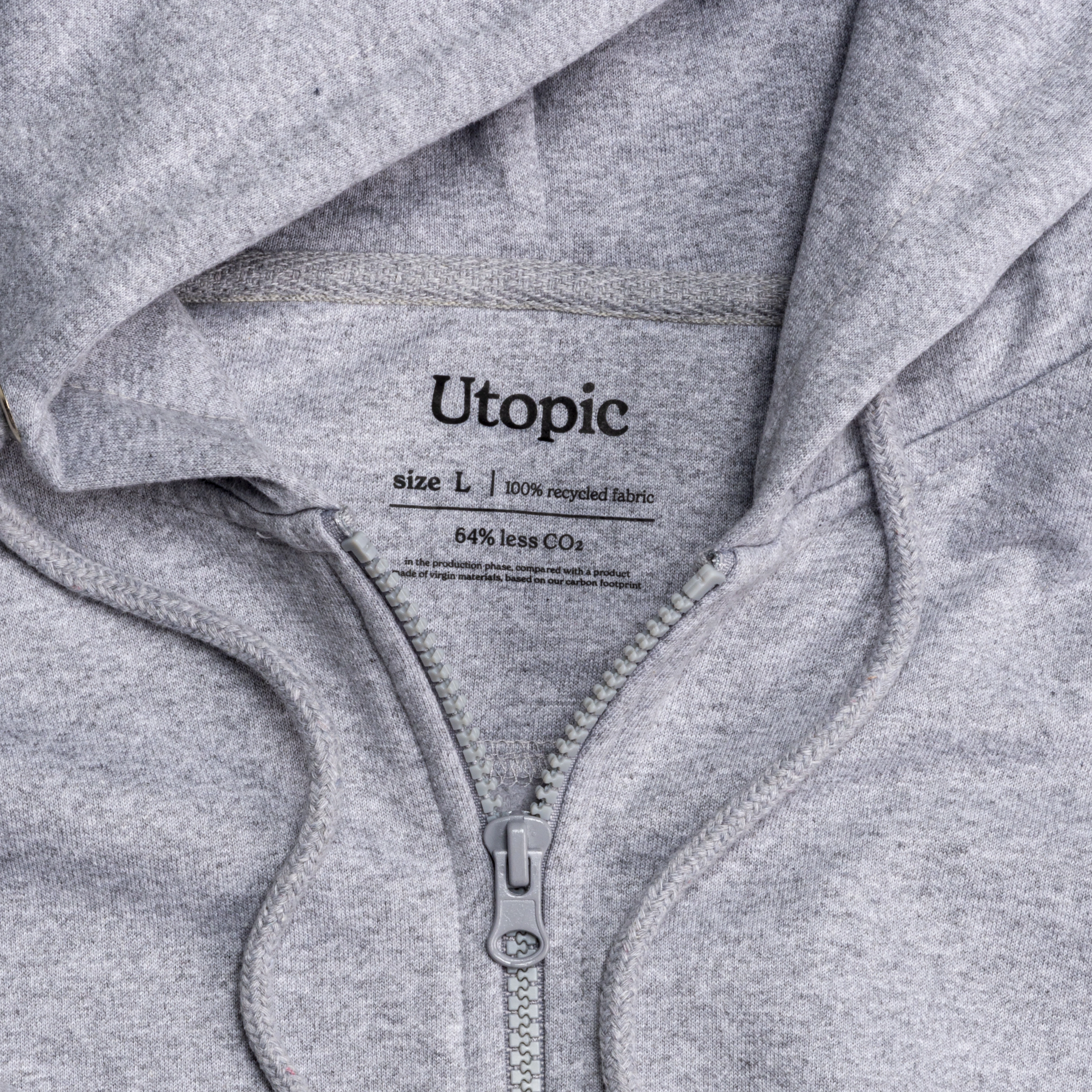 Immagine Felpa con cappuccio unisex 100% tessuto rigenerato