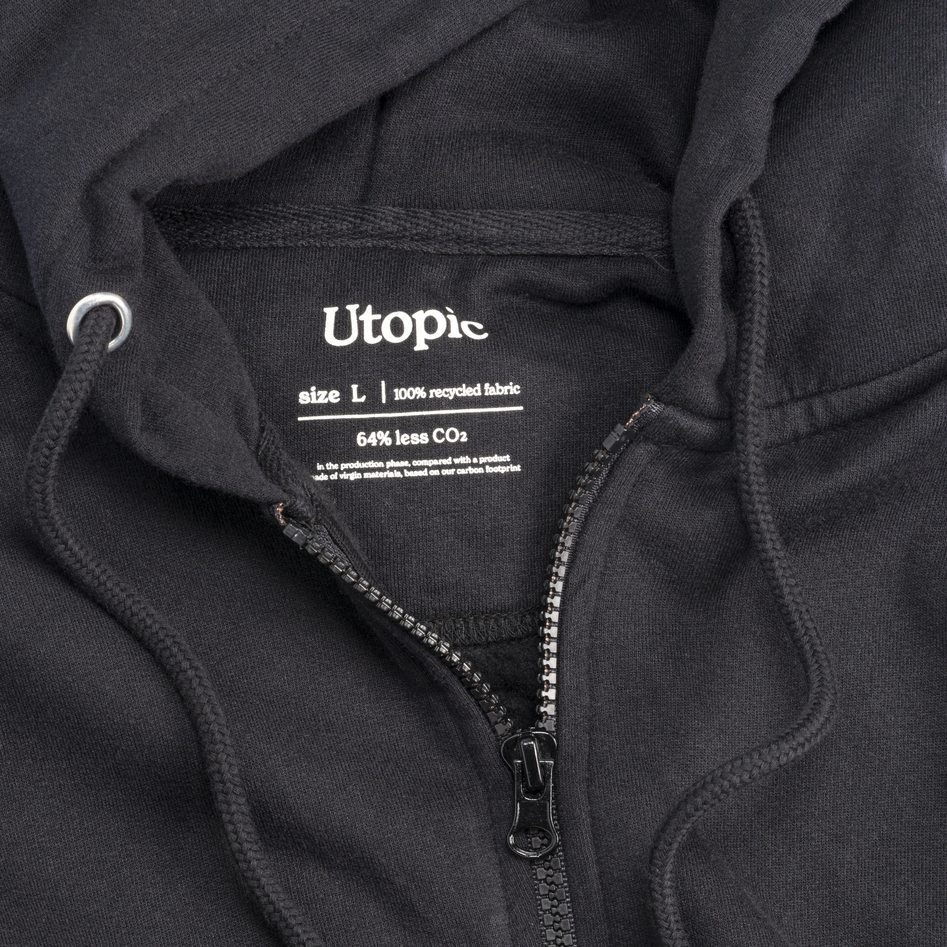 Immagine Felpa con cappuccio unisex 100% tessuto rigenerato