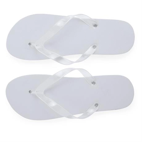 Immagine Infradito da spiaggia con suola comoda in PE e fasce in PVC trasparente. - KALAY