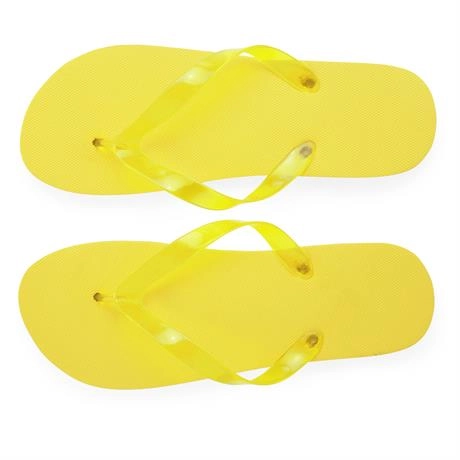 Immagine Infradito da spiaggia con suola comoda in PE e fasce in PVC trasparente. - KALAY