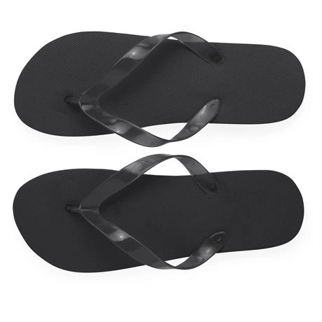 Immagine Infradito da spiaggia con suola comoda in PE e fasce in PVC trasparente. - KALAY