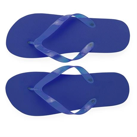 Immagine Infradito da spiaggia con suola comoda in PE e fasce in PVC trasparente. - KALAY