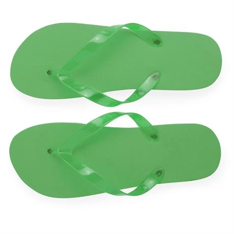 Immagine Infradito da spiaggia con suola comoda in PE e fasce in PVC trasparente. - KALAY