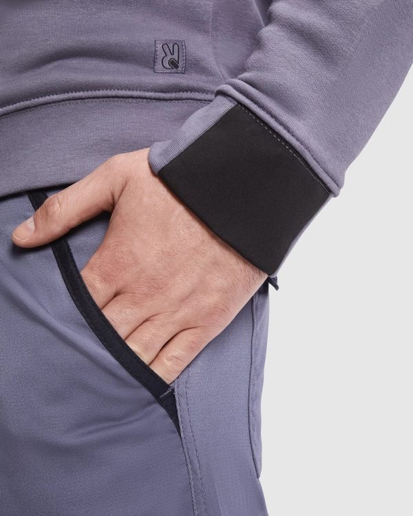 Immagine MAVERICK - Felpa mezza zip e collo alto in colori misti