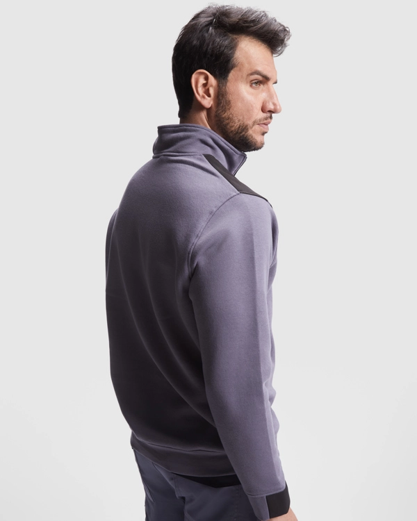 Immagine MAVERICK - Felpa mezza zip e collo alto in colori misti