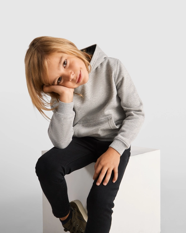 Immagine URBAN - Felpa con cappuccio bicolore, tessuto doppio, con cordone regolabile. 