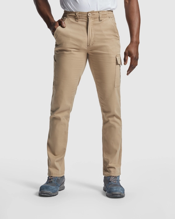 Immagine FONTA - Pantaloni lunghi da uomo spessi con elastan