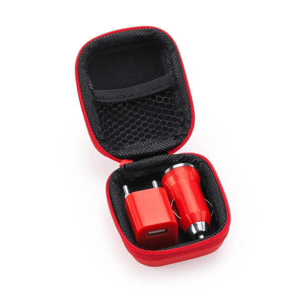 Immagine Set di caricabatterie USB, ideale per l'auto e la parete. - TARDIS