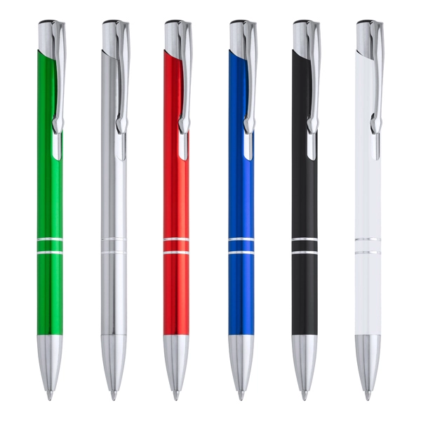 Immagine Penna a sfera con corpo in alluminio e meccanismo a scatto - ARDENES