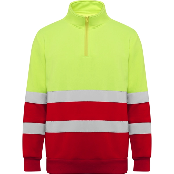 Immagine SPICA - Felpa alta visibilità con zip di misura