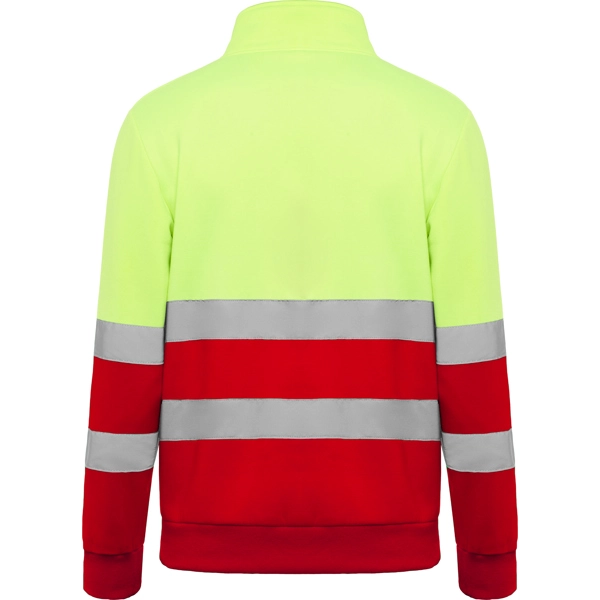 Immagine SPICA - Felpa alta visibilità con zip di misura