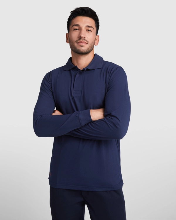 Immagine SANTANA - Polo a maniche lunghe in tessuto ignifugo