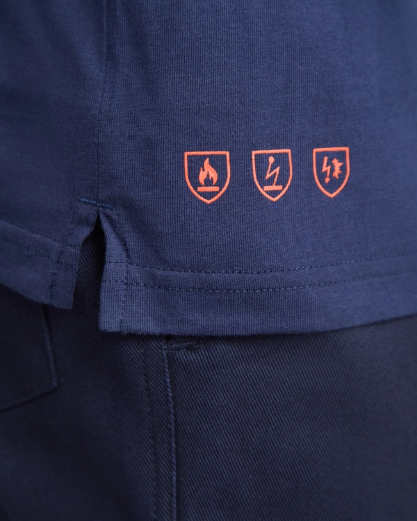 Immagine SANTANA - Polo a maniche lunghe in tessuto ignifugo