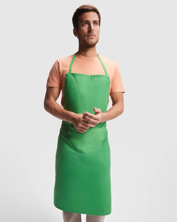 Immagine Grembiule lungo:· Nastro in tinta sul collo.· Nastri laterali per allacciatura. - DUCASSE