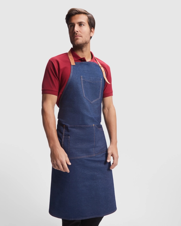 Immagine BATALI - Grembiule lungo in tessuto jeansato