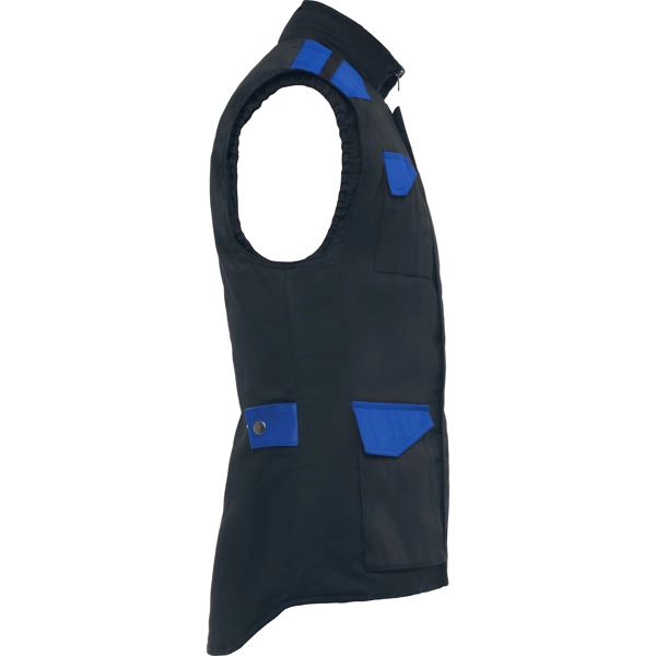 Immagine ARMADA - Gilet da lavoro multitasche con collo alto in colori combinati