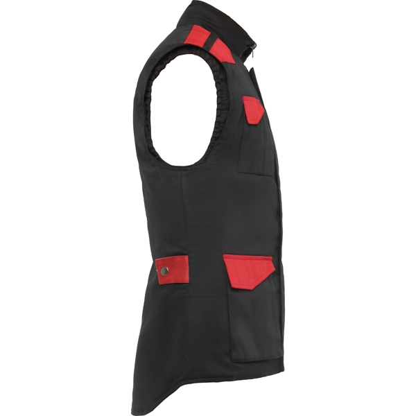 Immagine ARMADA - Gilet da lavoro multitasche con collo alto in colori combinati