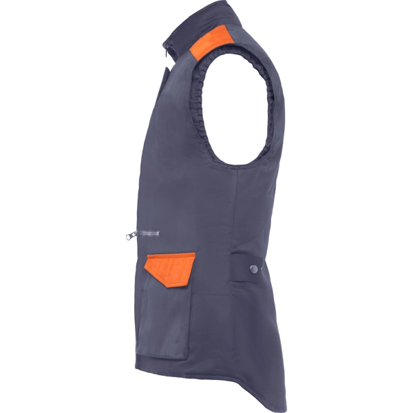 Immagine ARMADA - Gilet da lavoro multitasche con collo alto in colori combinati