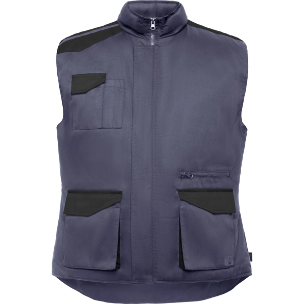 Immagine ARMADA - Gilet da lavoro multitasche con collo alto in colori combinati