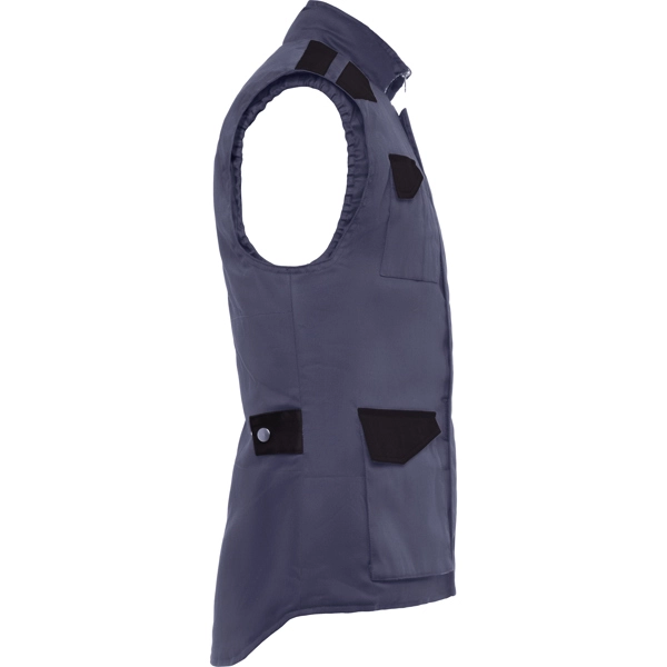 Immagine ARMADA - Gilet da lavoro multitasche con collo alto in colori combinati