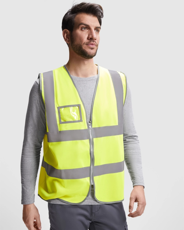 Immagine POLUX - Gilet alta visibilità con zip centrale