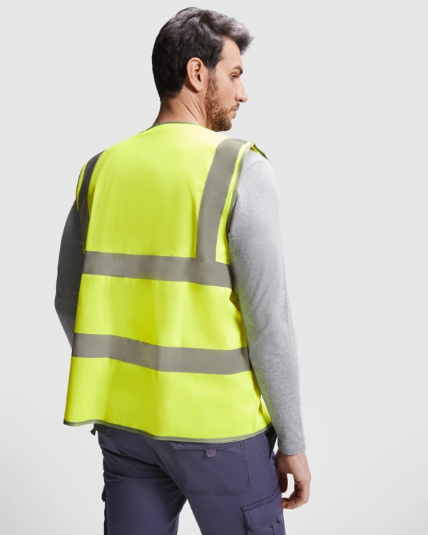 Immagine POLUX - Gilet alta visibilità con zip centrale
