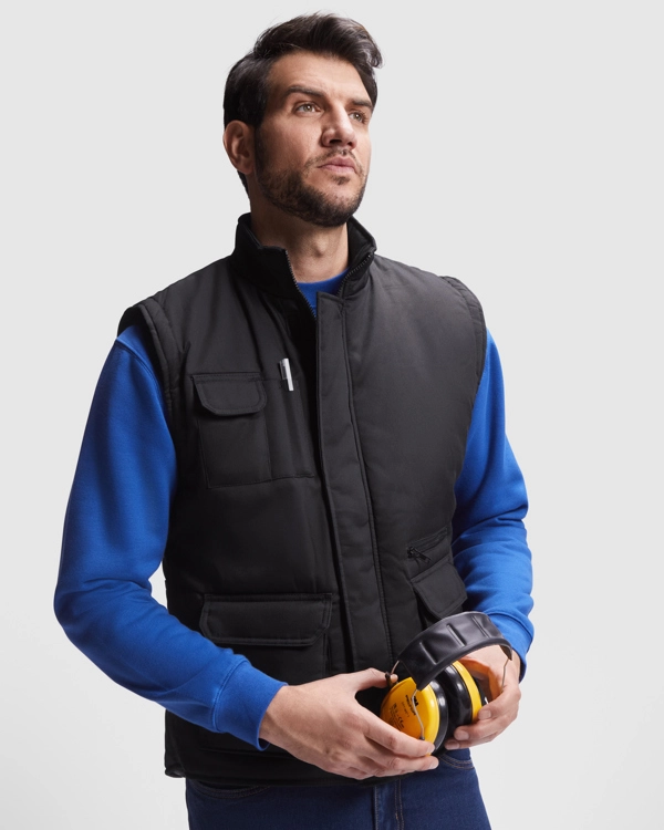 Immagine ALMANZOR - Gilet da lavoro multitasche con collo alto