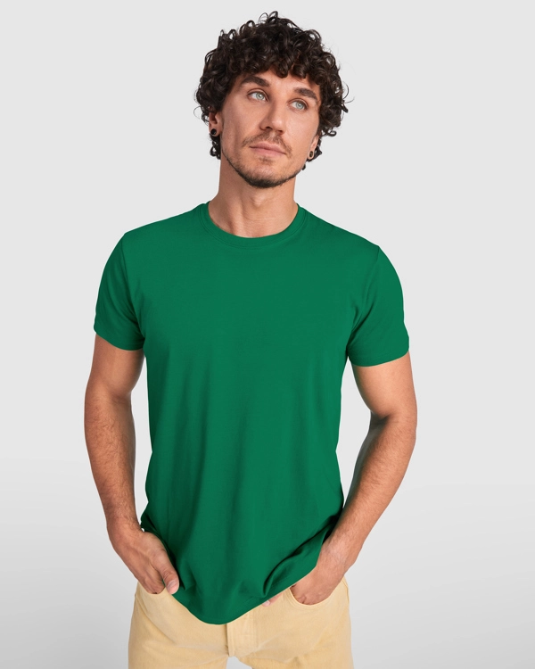 Immagine T-shirt manica corta, Girocollo doppio. 150 g/m²