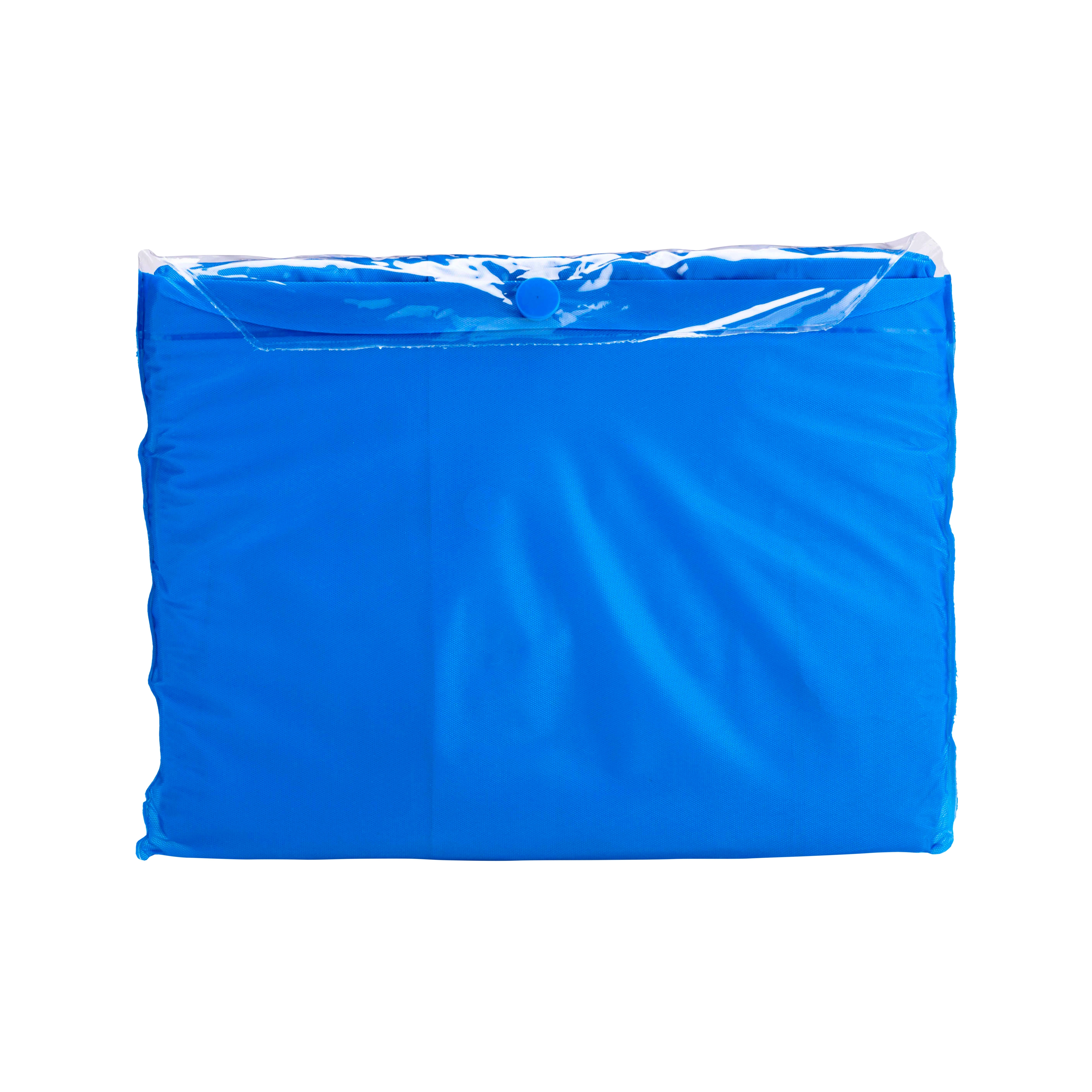 Immagine Impermeabile in PVC goffrato, con cappuccio e 2 tasche frontali, inserito in bustina