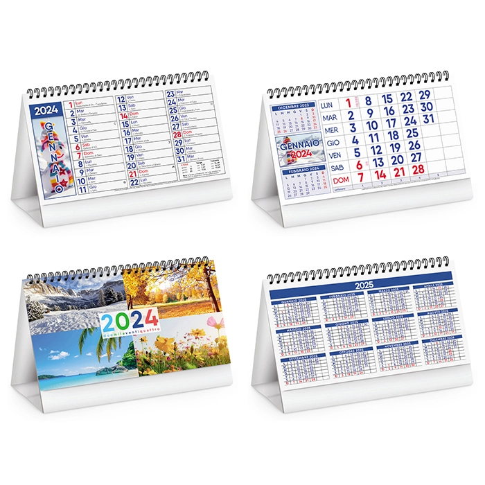 Immagine Calendari da tavolo personalizzati Four Season 19 x 14,5 cm