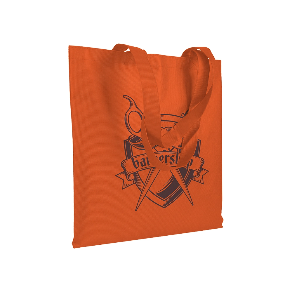 Immagine Shopper in TNT 80 g/m2 cucito, manici lunghi