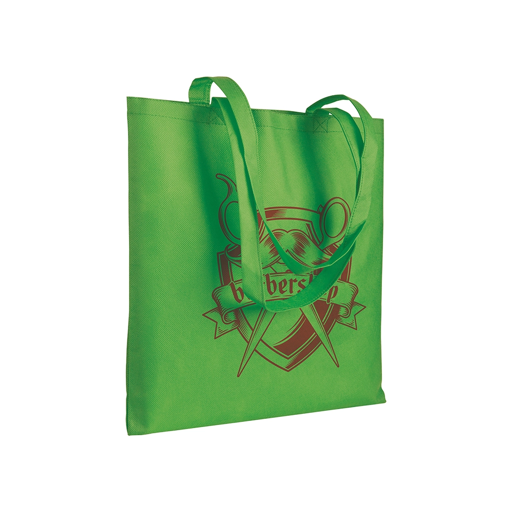 Immagine Shopper in TNT 80 g/m2 cucito, manici lunghi