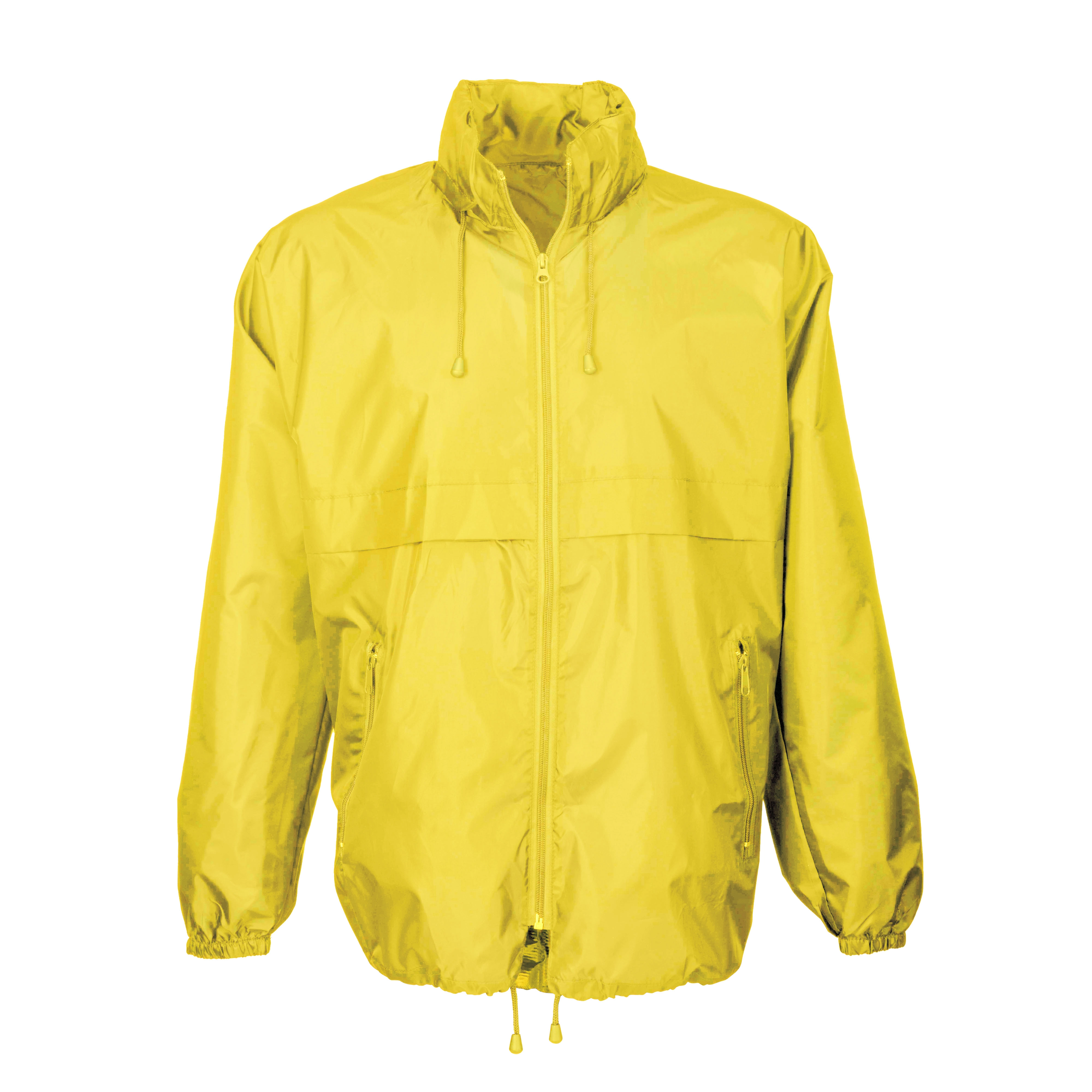 Immagine Giacca a vento in poliestere con cappuccio a scomparsa, 2 tasche frontali, richiudibile