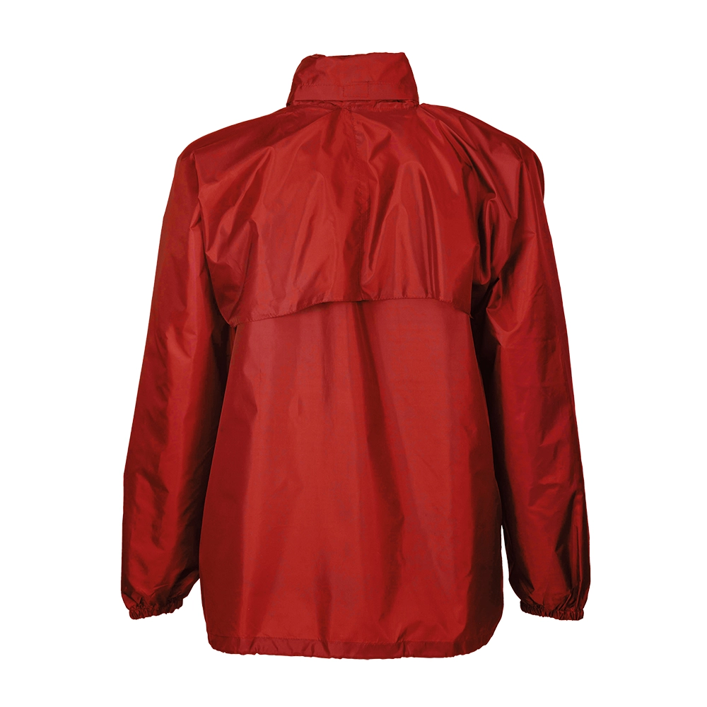 Immagine Giacca a vento in poliestere con cappuccio a scomparsa, 2 tasche frontali, richiudibile